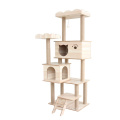 Marco de trepadora de gato de madera gato condominios torre gato